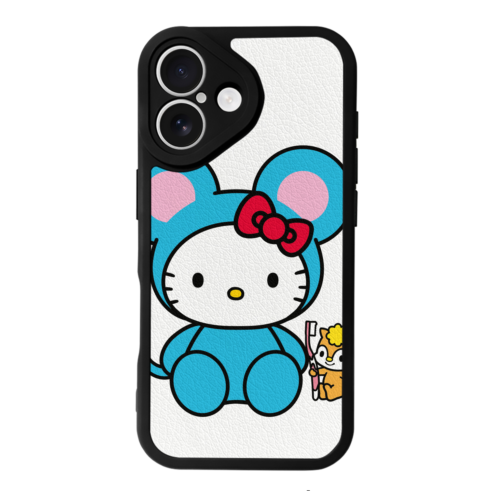 （画像用） Hello Kitty ハローキティ 【iPhone 16シリーズ対応】シリコンスマホケース（レザー調） 材質：シリコン